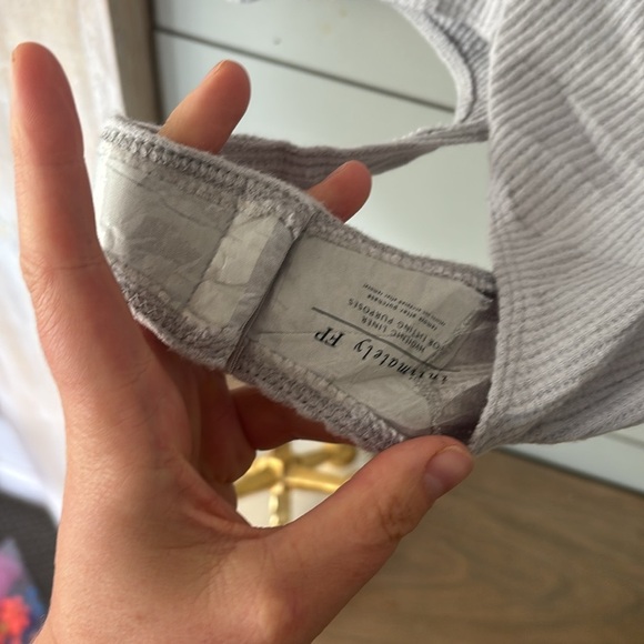 Free People Intimately Off-the-Shoulder Waffle Knit Bodysuit – Size M/L - Picture 5 of 7